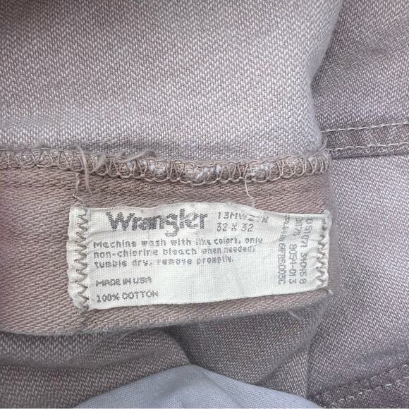 Vintage 90s Wrangler 13MWZTN Tan original fit cowboy cut jeans 32x29 - Picture 8 of 9
